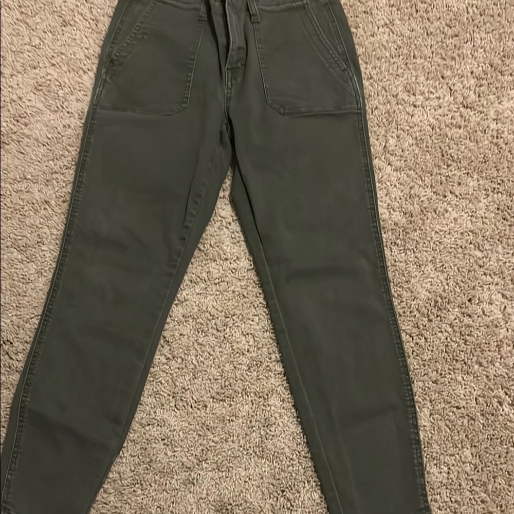Studio Blue olive green skinny pants